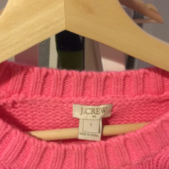 J. Crew Factory hot pink sweater - Picture 3 of 5